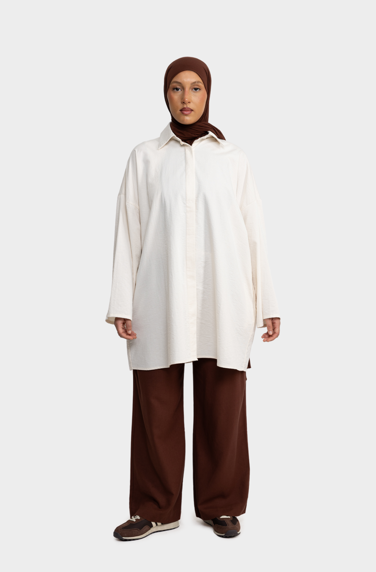 Ecru cotton shirt