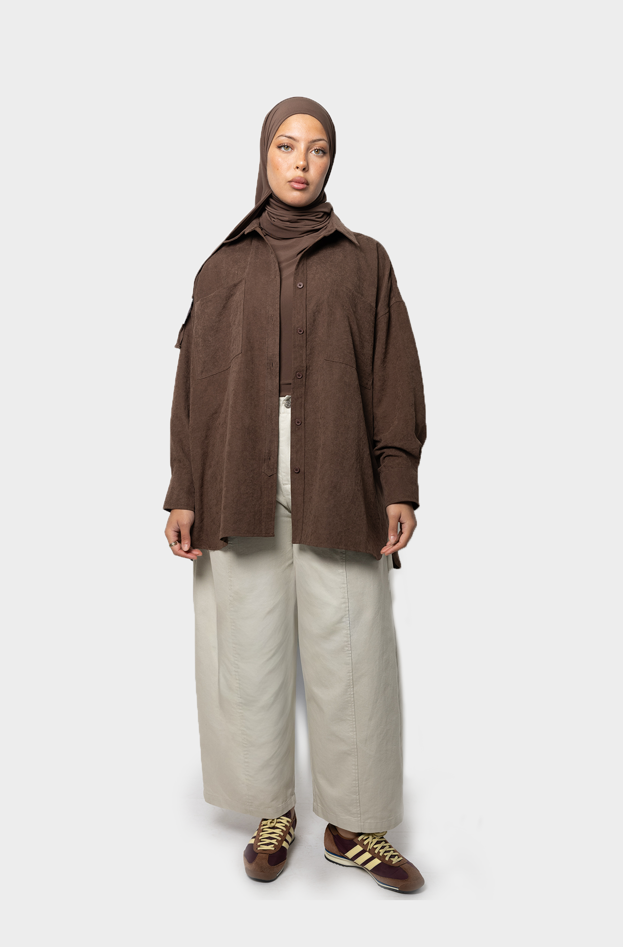 La chemise oversize cacao