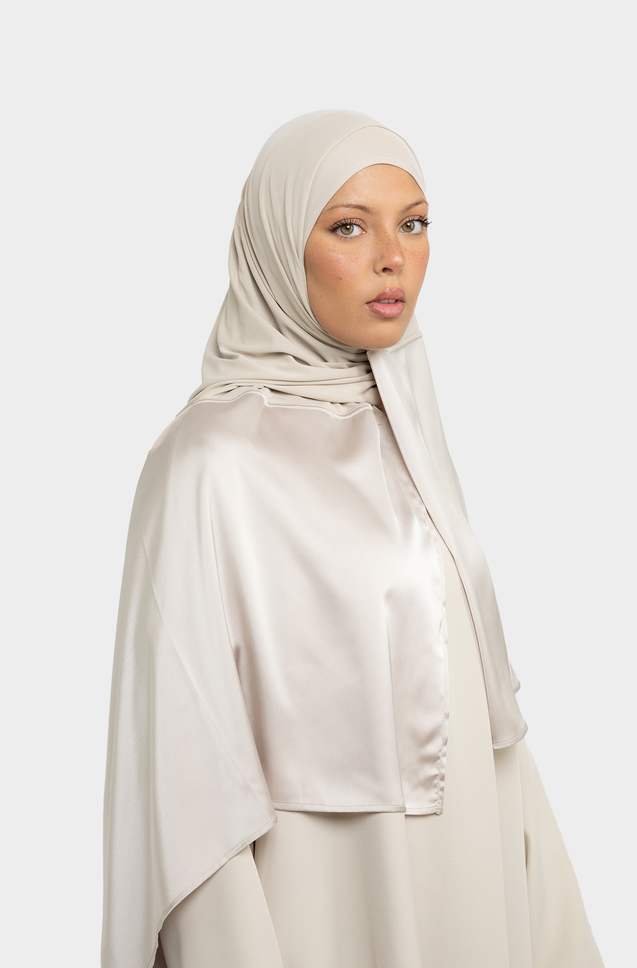 Beige fusion hijab