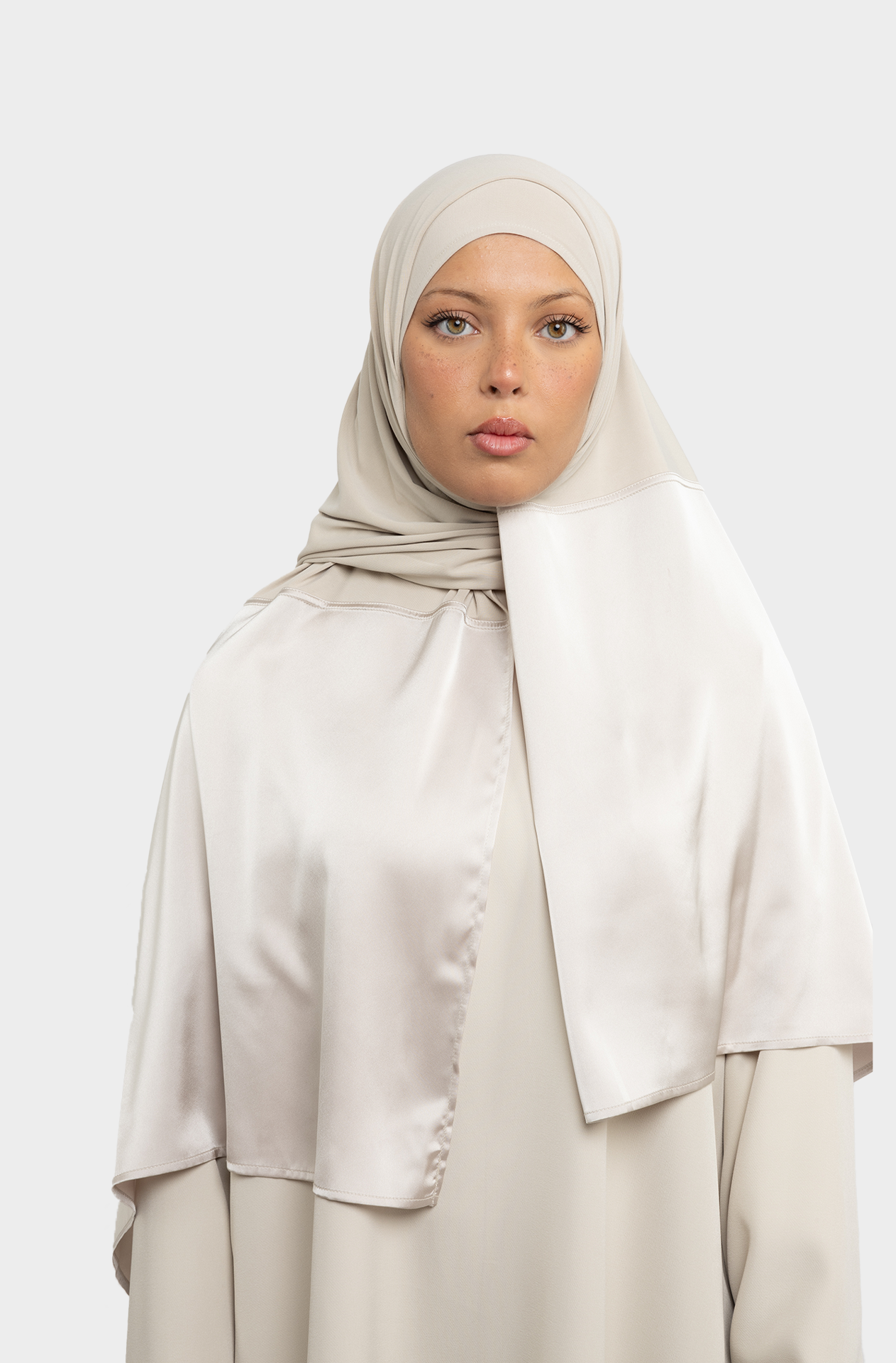 Beige fusion hijab