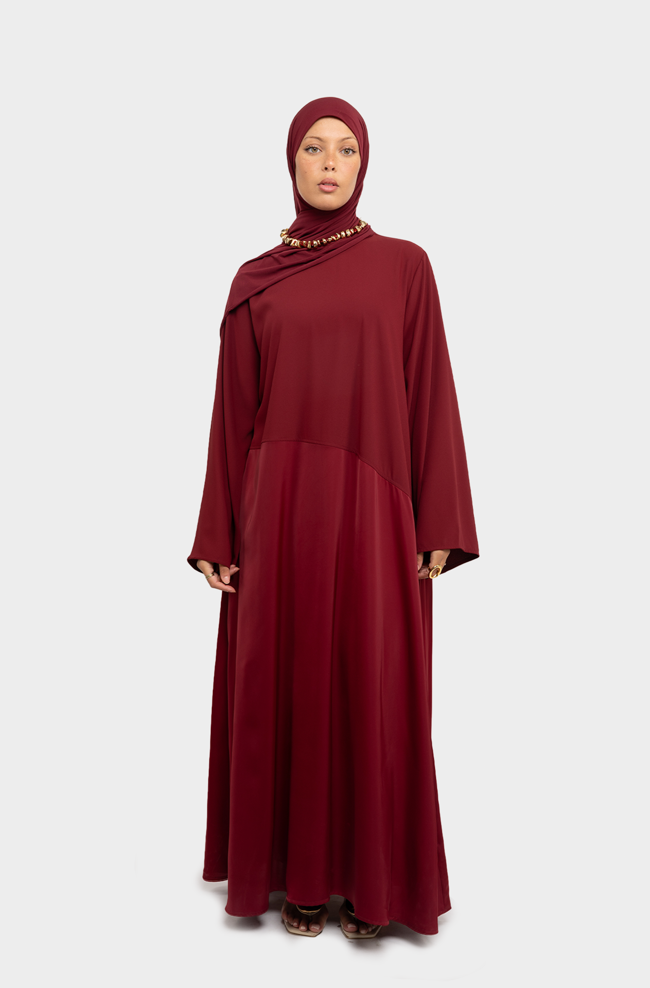 Fusion burgundy dress