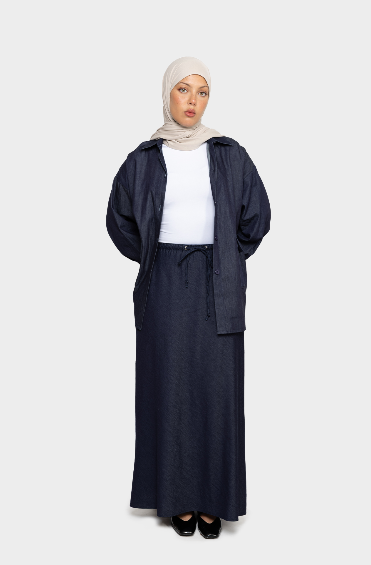 Denim skirt brut