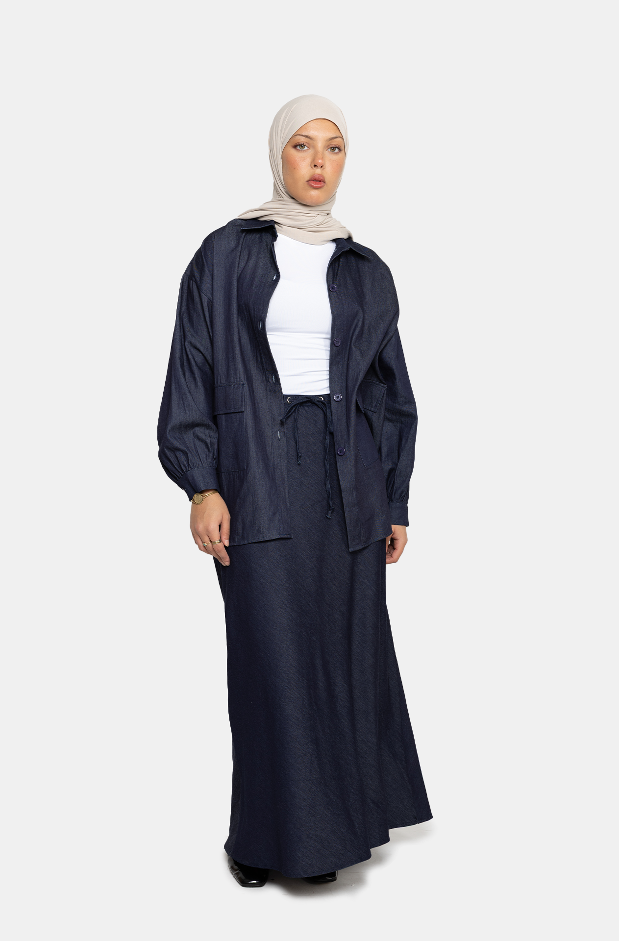 Denim skirt brut