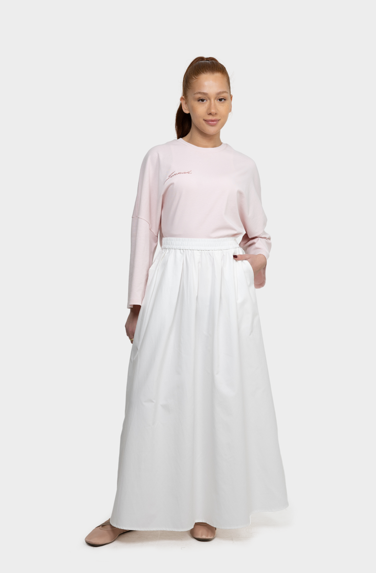 White Cotton skirt