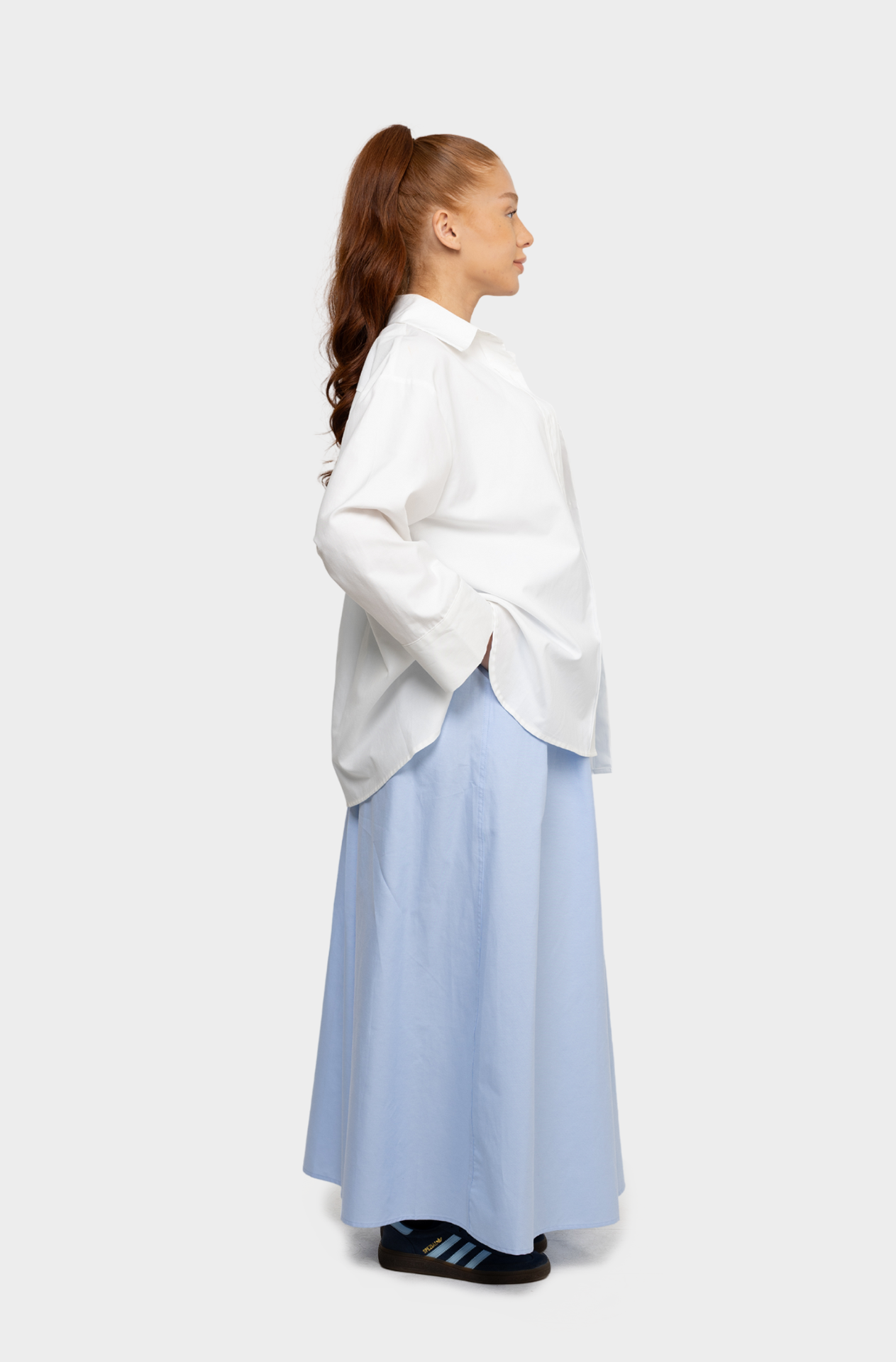 Cotton skirt blue