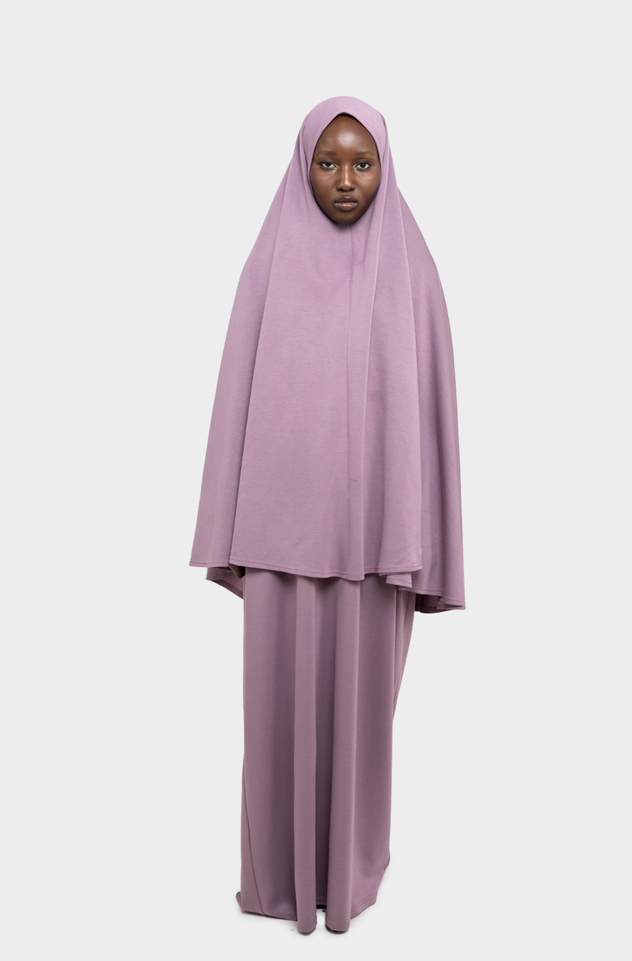  Tahara purple Abaya Khimar Set