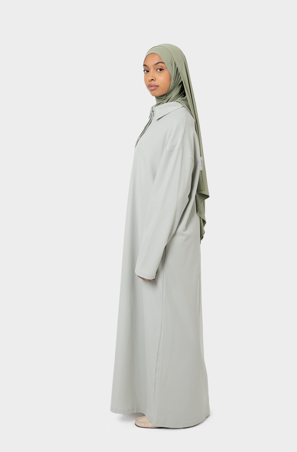 Dress polo sage