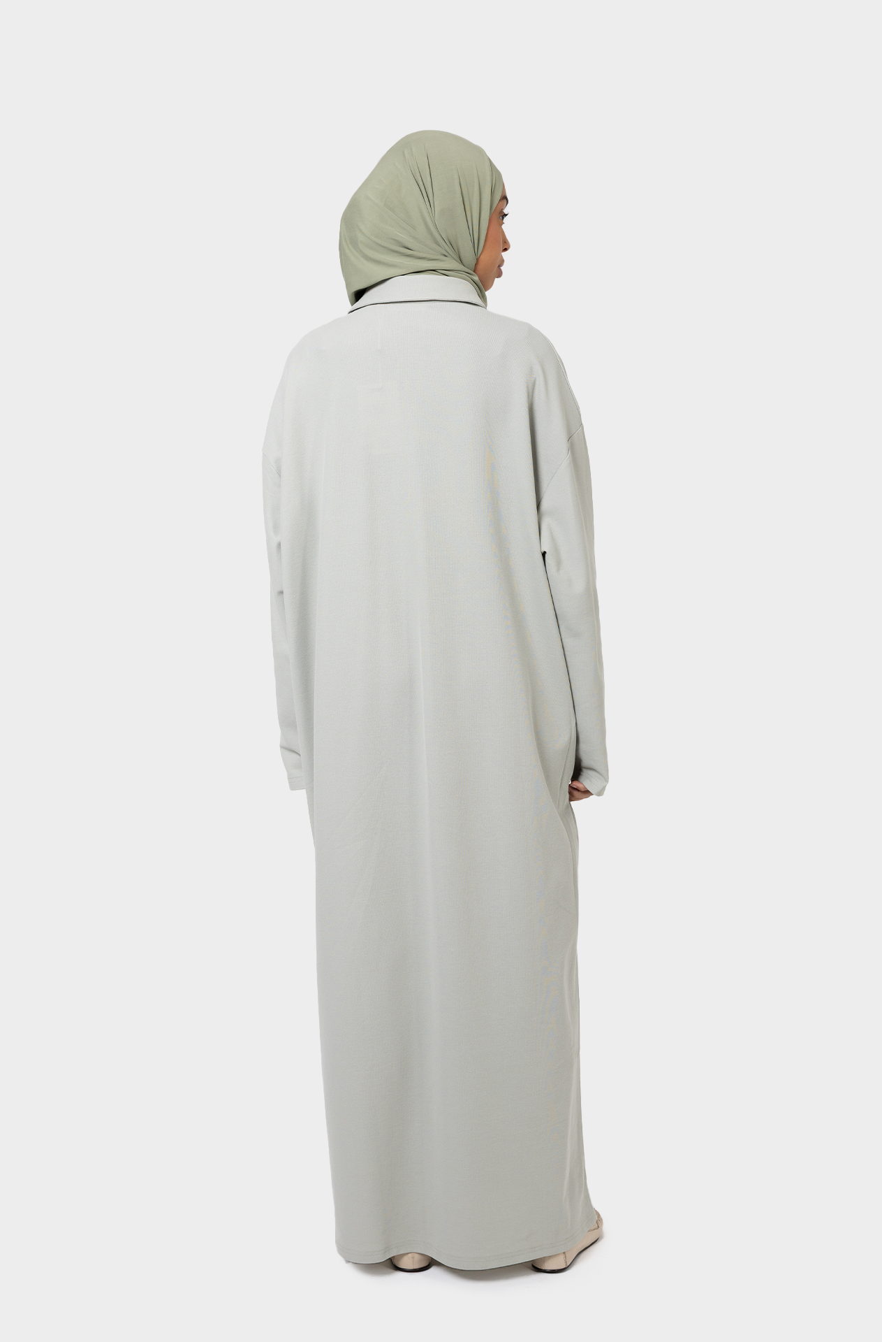 Dress polo sage