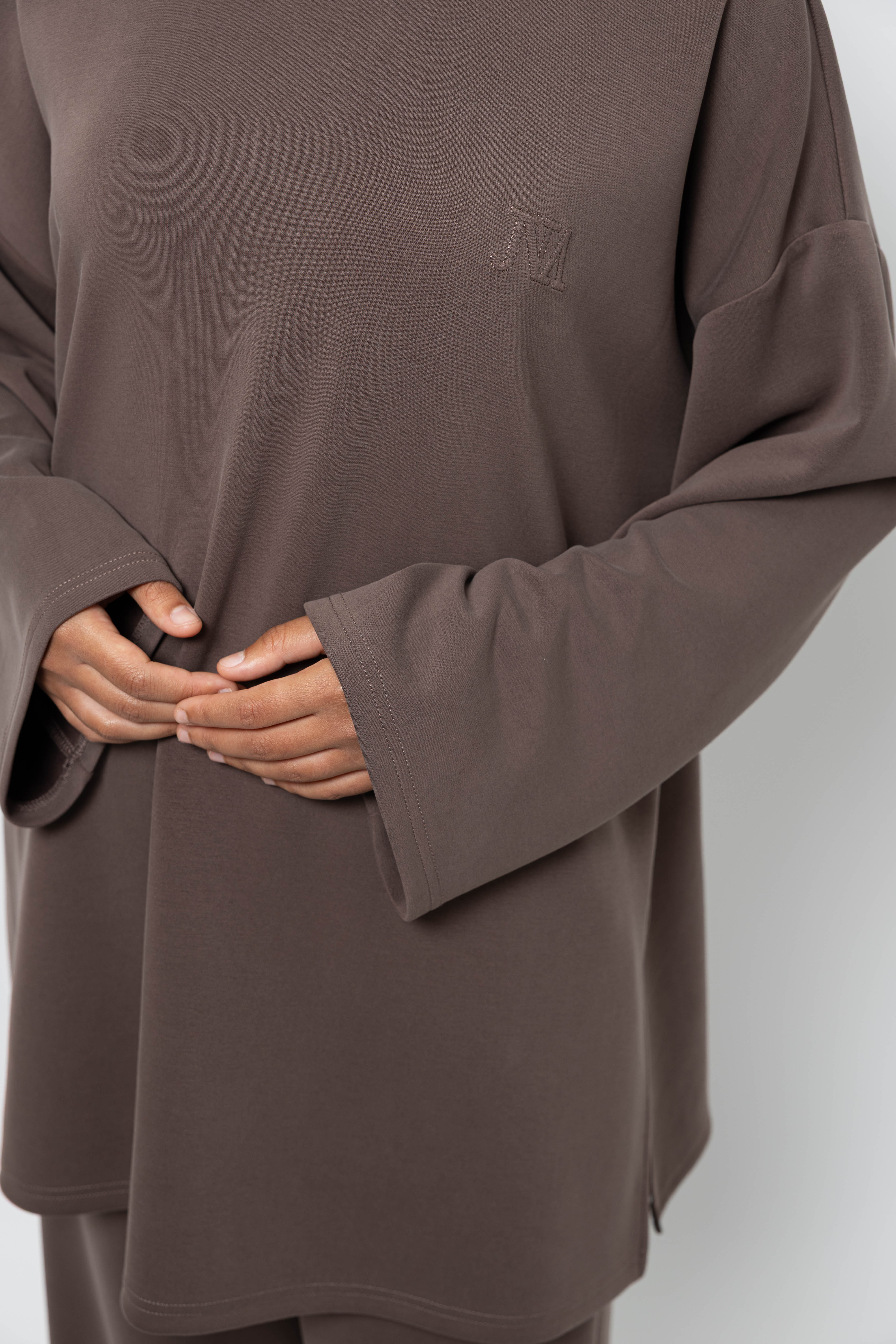 T-shirt modal cacao